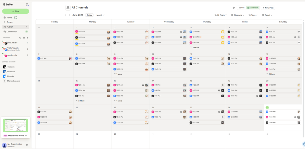 buffer content calendar
